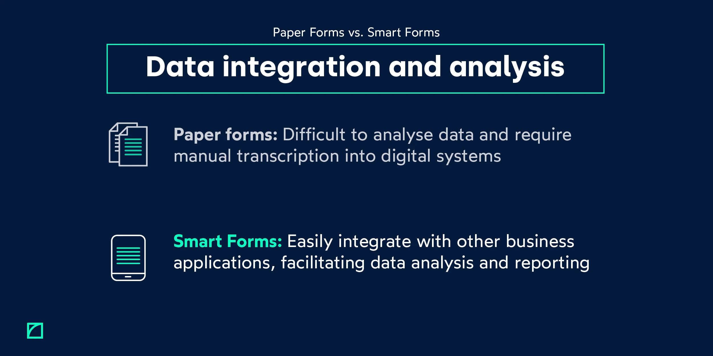 Smart Forms vs. paper forms_Data integration and analysis_FIELDEAS