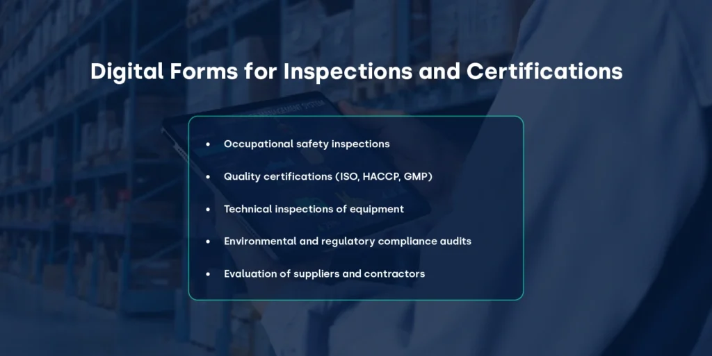 Digital forms in inspections and certifications_FIELDEAS Forms