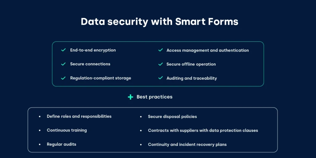 Data security with smart forms or digital forms_FIELDEAS Forms