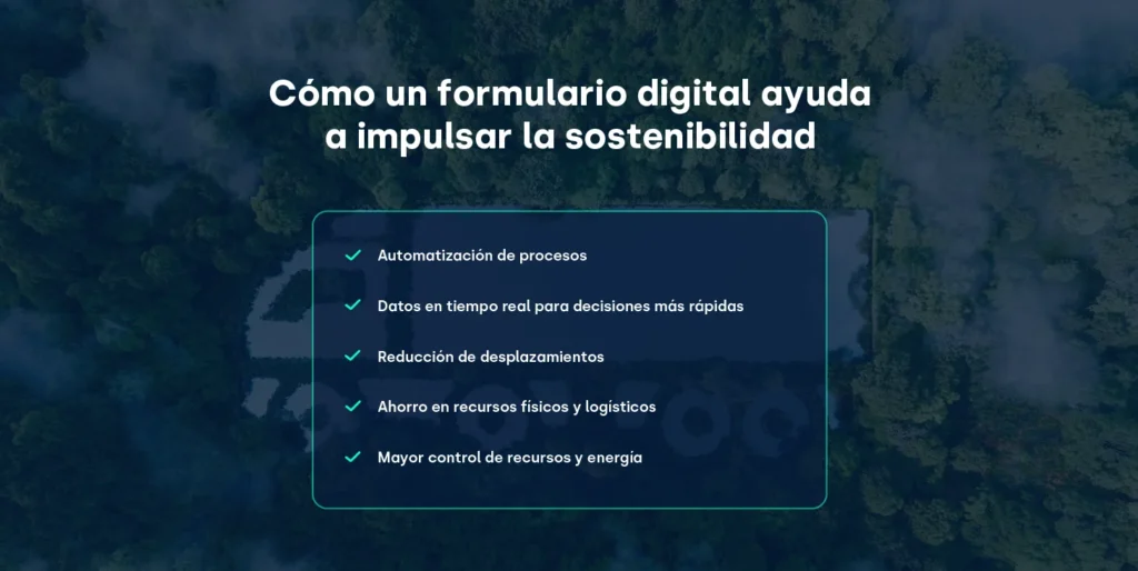 Cómo un formulario digital ayuda a impulsar la sostenibilidad_FIELDEAS Forms
