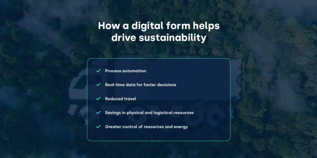 How a digital form helps drive sustainability_FIELDEAS Forms