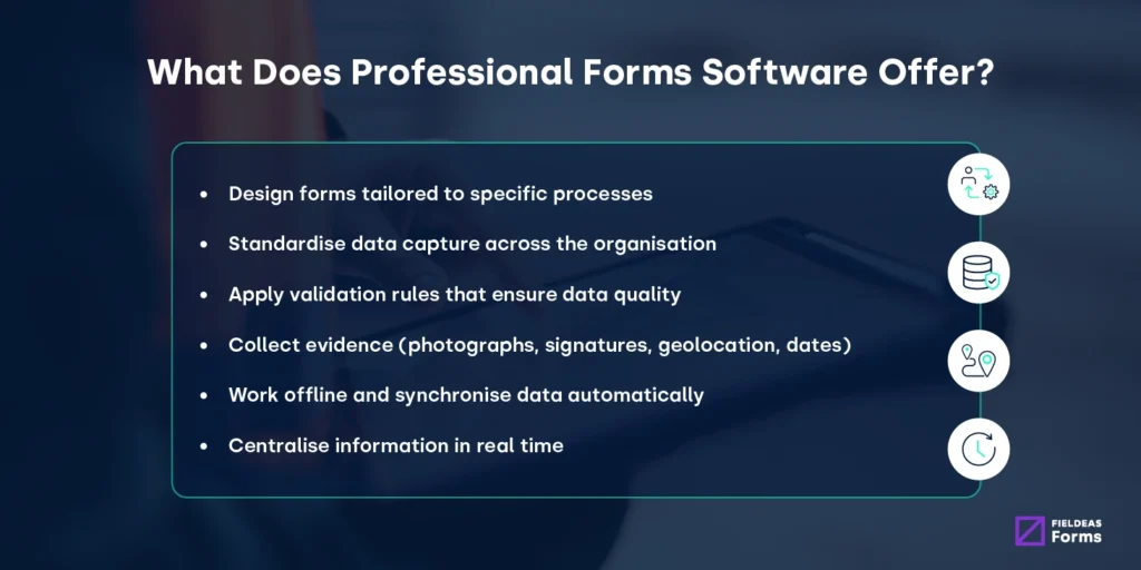 Benefits of professional form software_FIELDEAS Forms